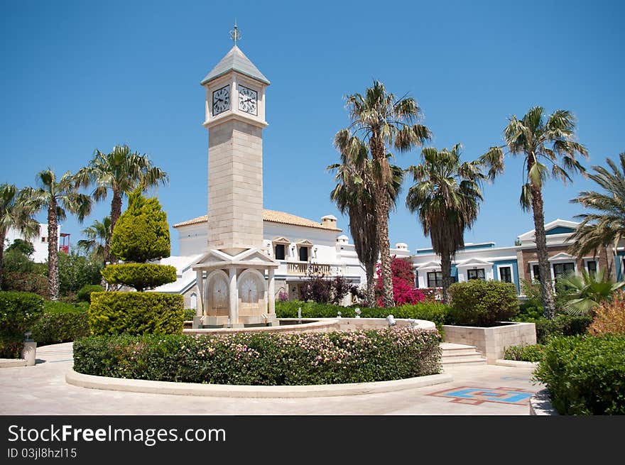 Mediterranean streets and houses