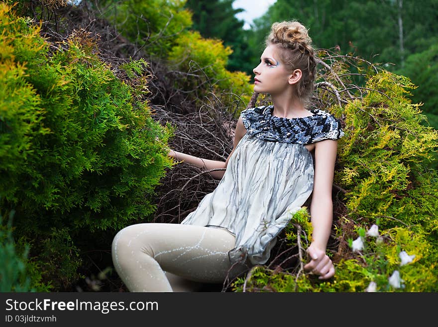 Portrait of a beautiful woman posing at the camera. Portrait of a beautiful woman posing at the camera