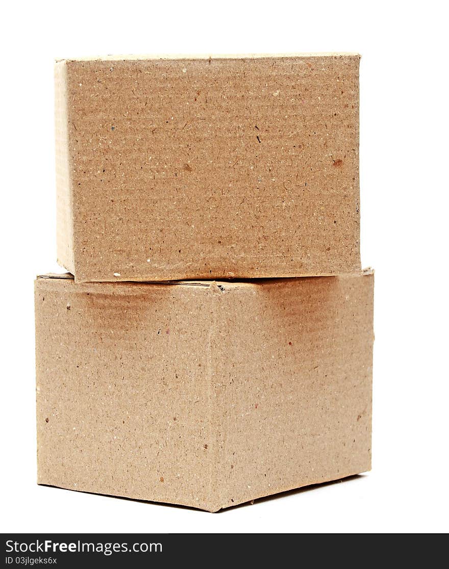 Cardboard Boxes Isolated