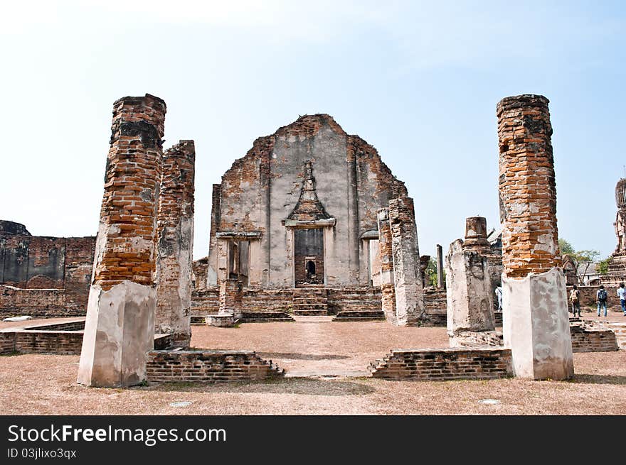 The scene of Thailand about Antique Pagoda