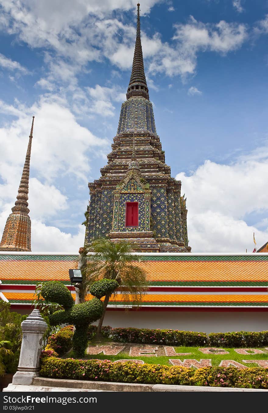 The Temple of reclining buddha, Bangkok,Thailand