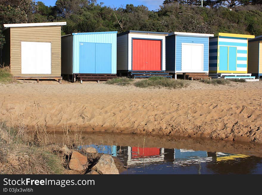 Beach Hut reflections