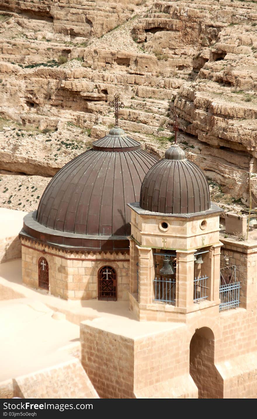 Marsaba orthodox monastery in judean desert - israel tourism. Marsaba orthodox monastery in judean desert - israel tourism