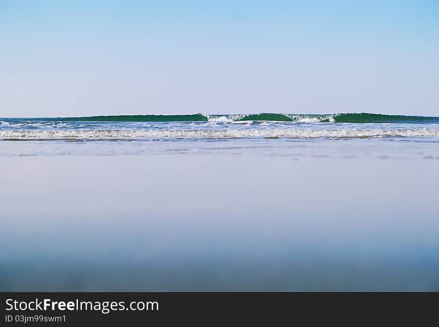 Soft wave on the surface of the sea. Soft wave on the surface of the sea