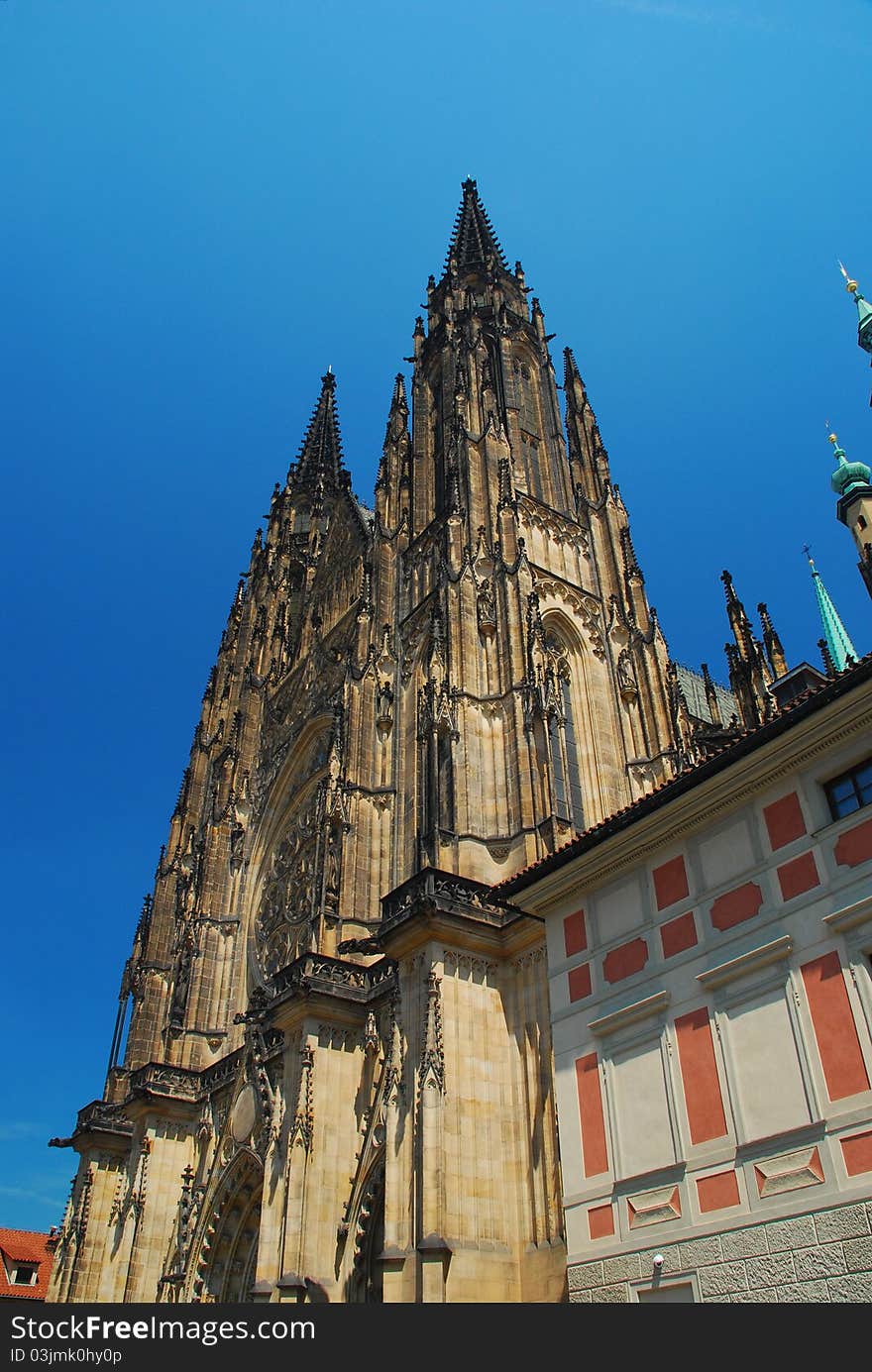 Prague cathedral, gothic architecture