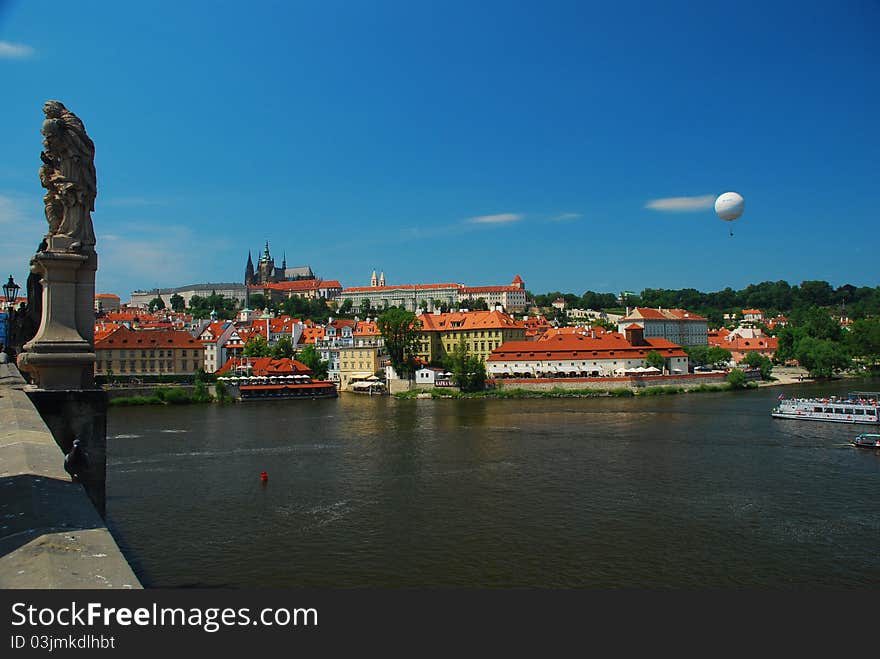 Prague Castle, View Across The Vtlava River