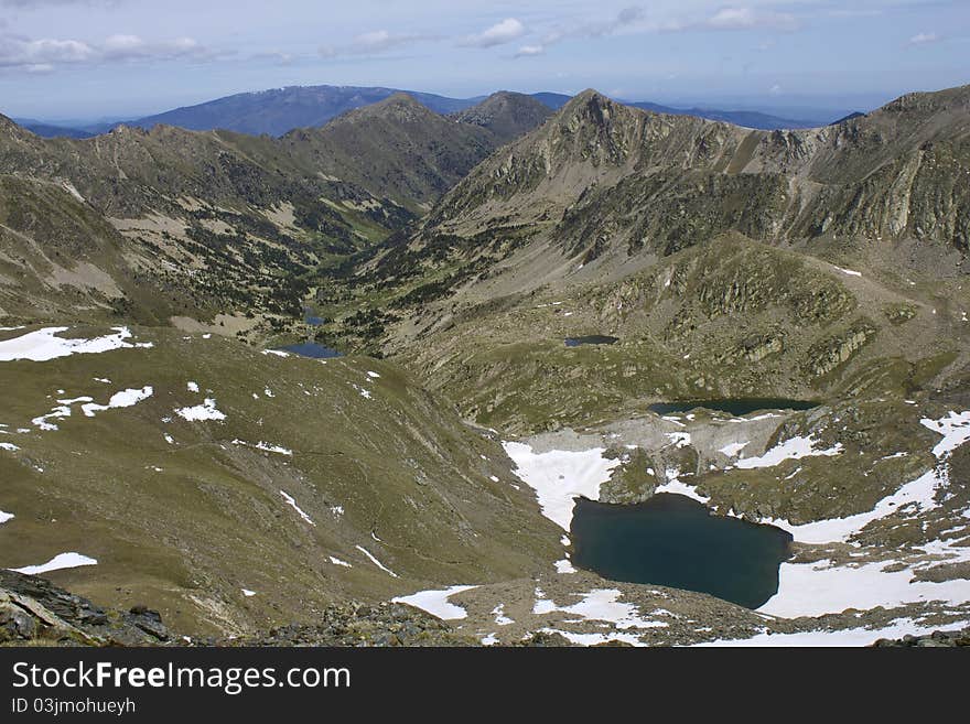 Lakes in the mountains