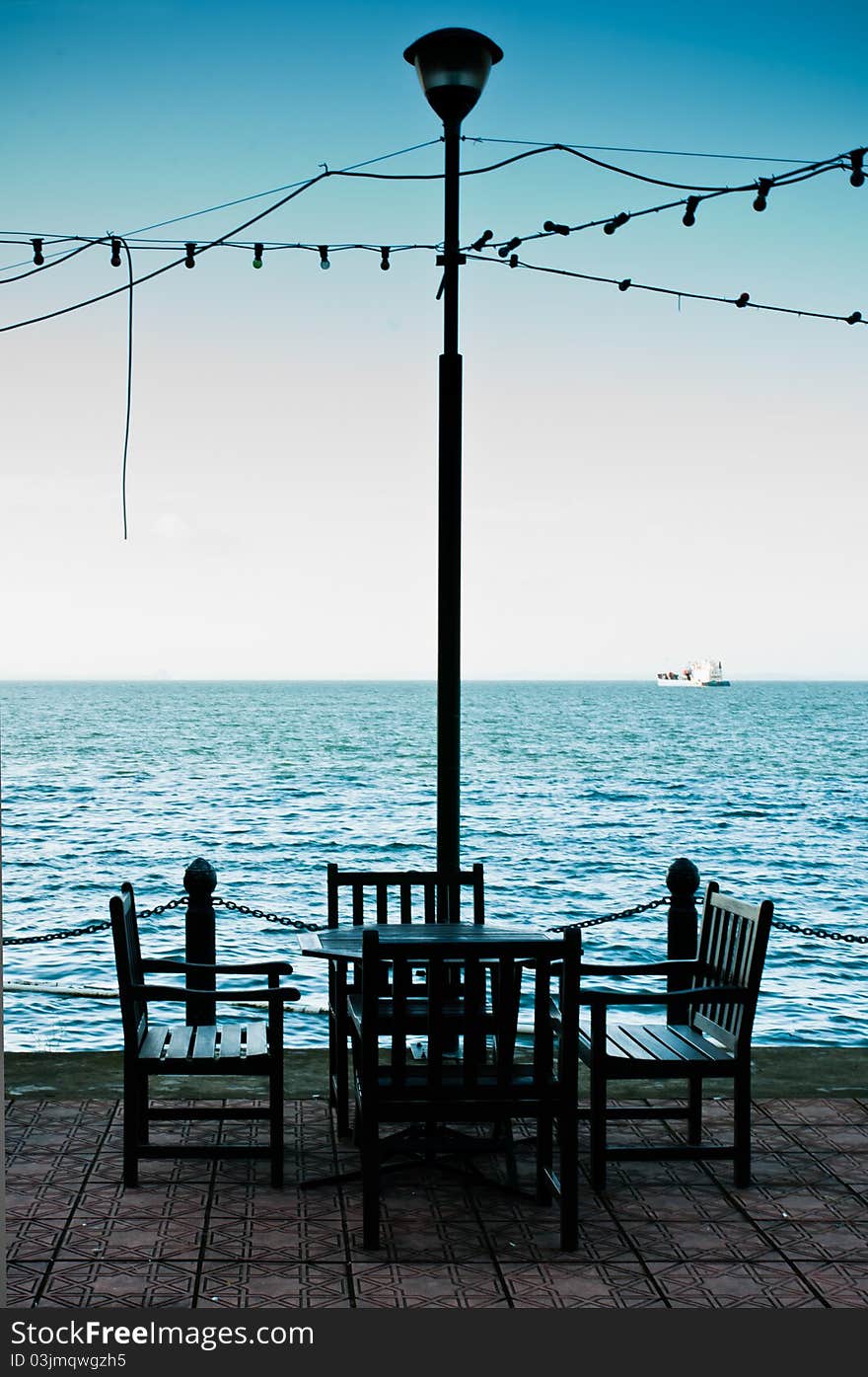 Sea view at Sandakan, Sabah from the Swiss Inn