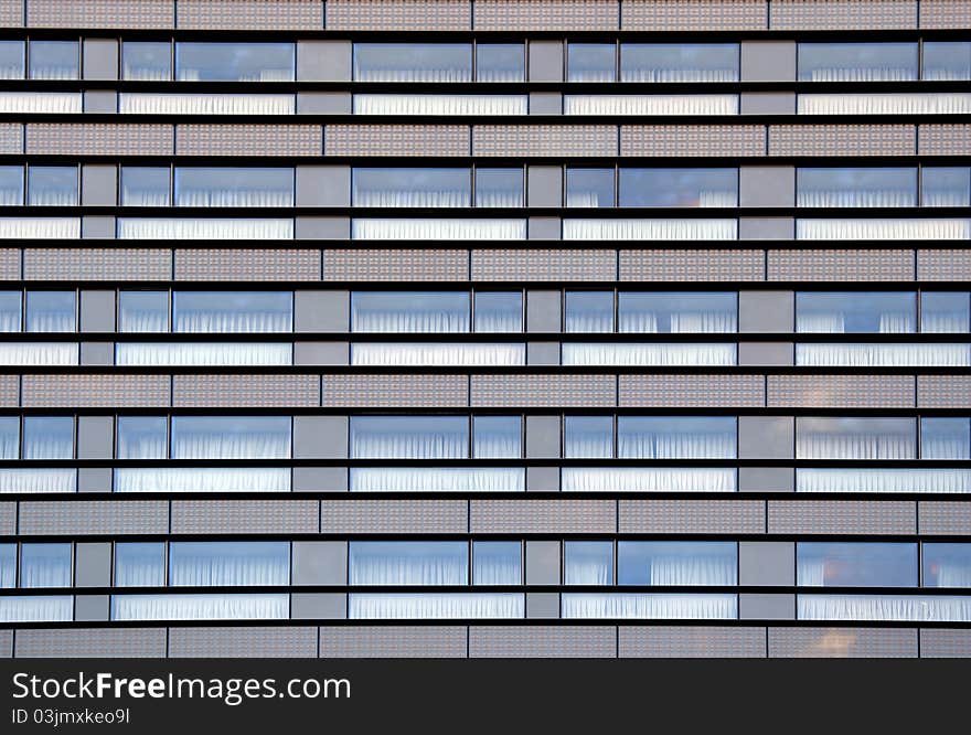 Hotel building windows from outside