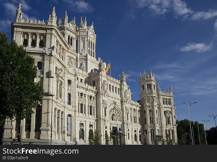 Palacio de cibeles. Madrid. Spain. Palacio de cibeles. Madrid. Spain