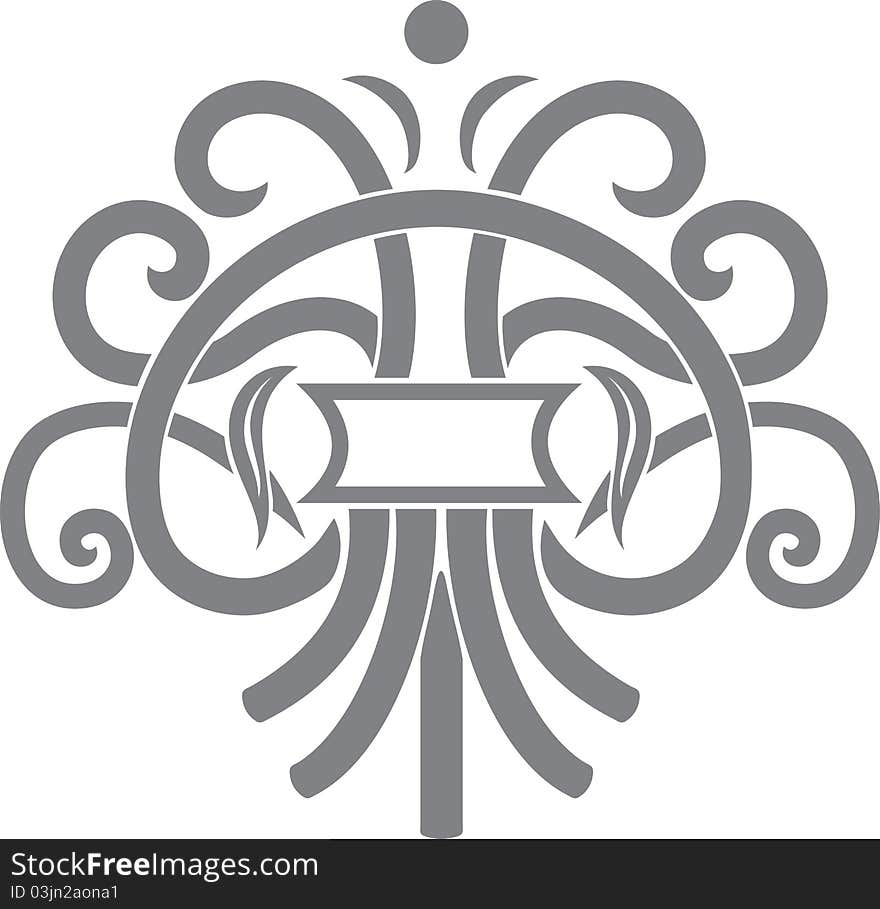 Vector illustration of decoration element