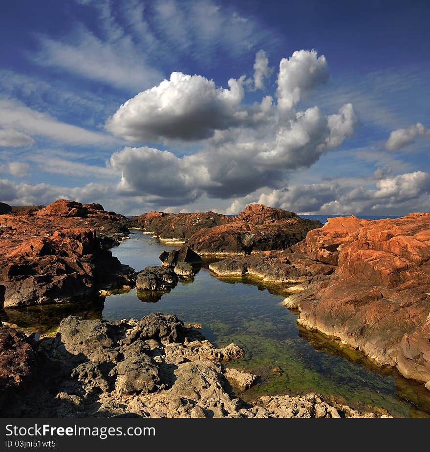 Coastal landscape from Bulgaria, Europe