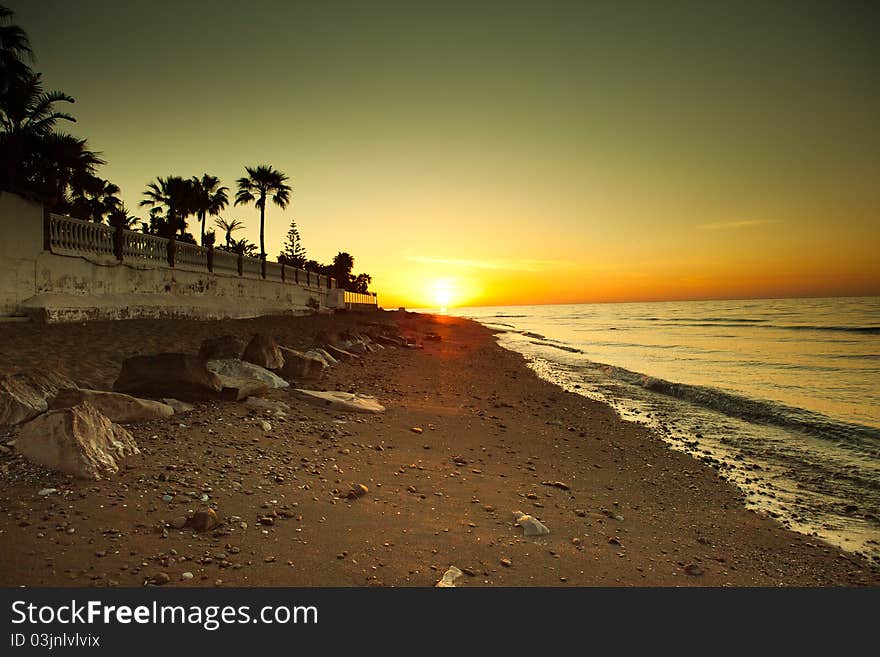 Sunrise at the beach