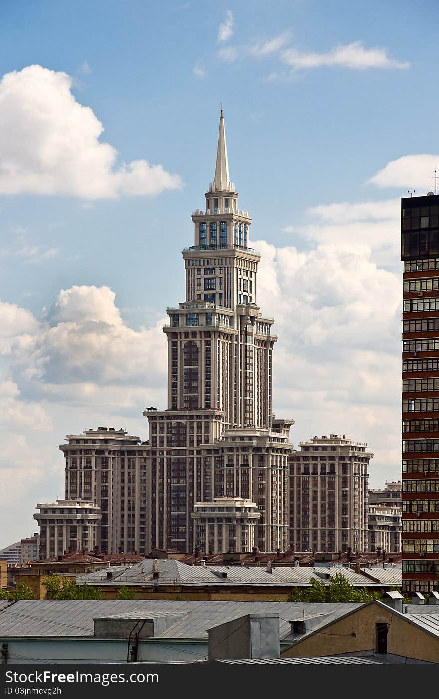 New modern scyscreper in Moscow