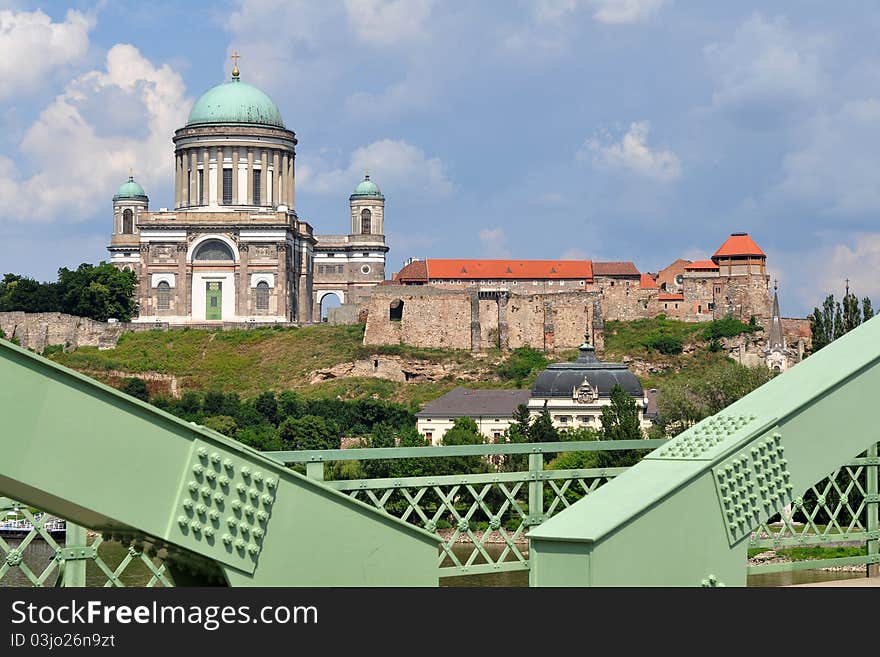 Photo Of Basilica Esztergom From Bridge,Hungary