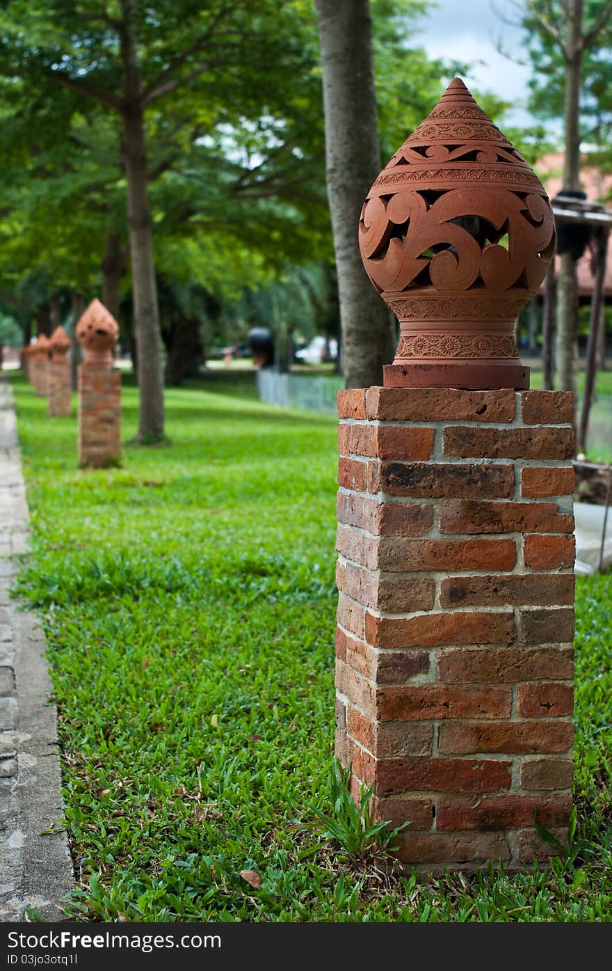 Thai Ceramic Lamp