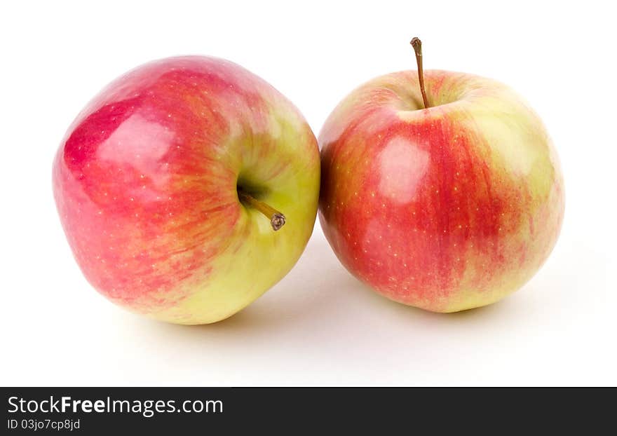 Two juicy apples