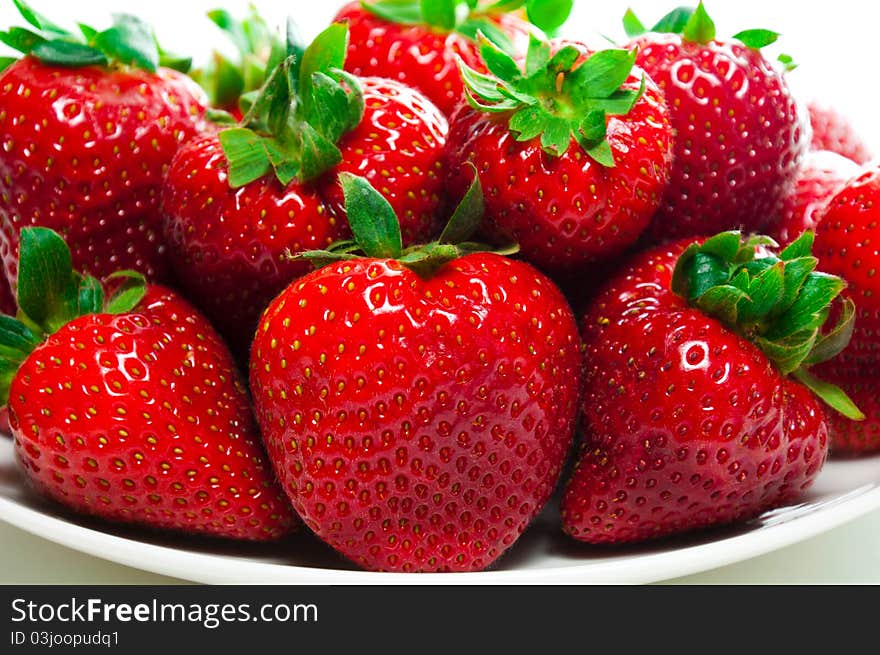 Strawberries On A Plate