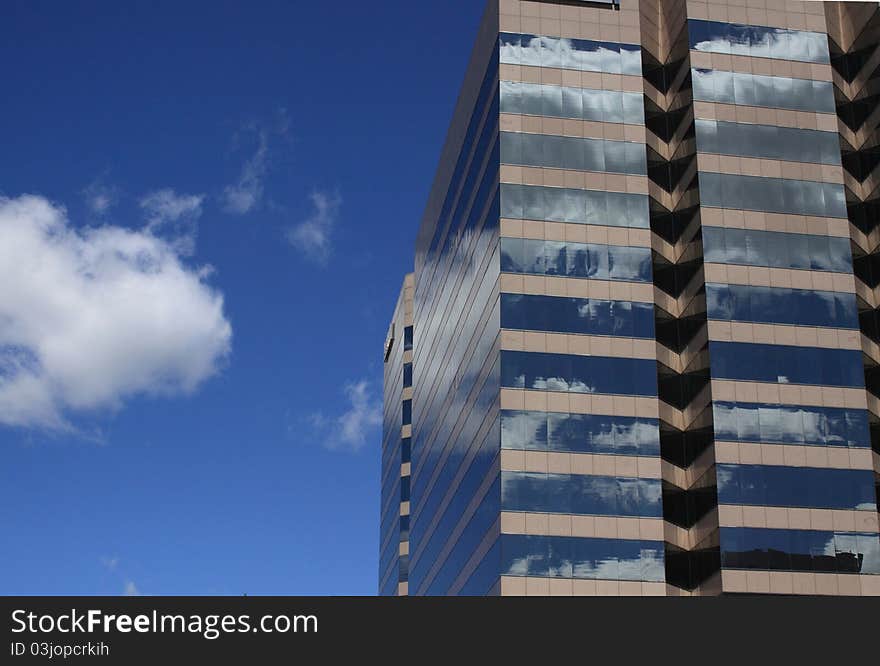 Mirror Building with Blue Sky