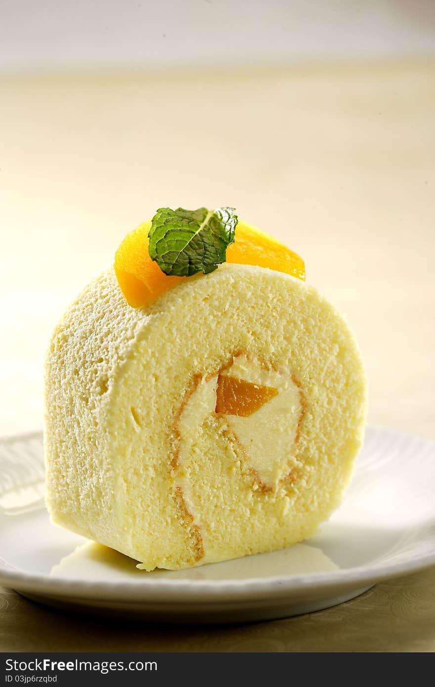 Cheesy peach Roll