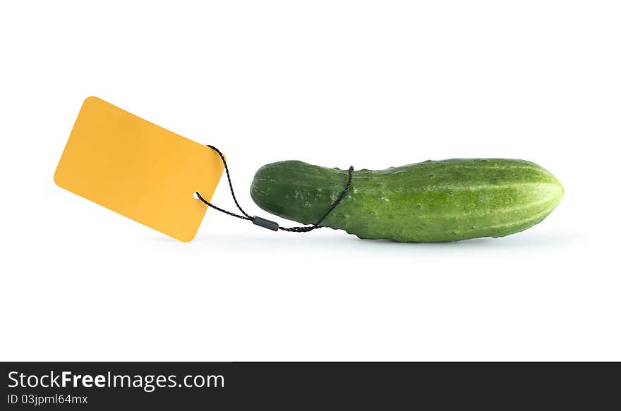 Cucumber With Blank Label