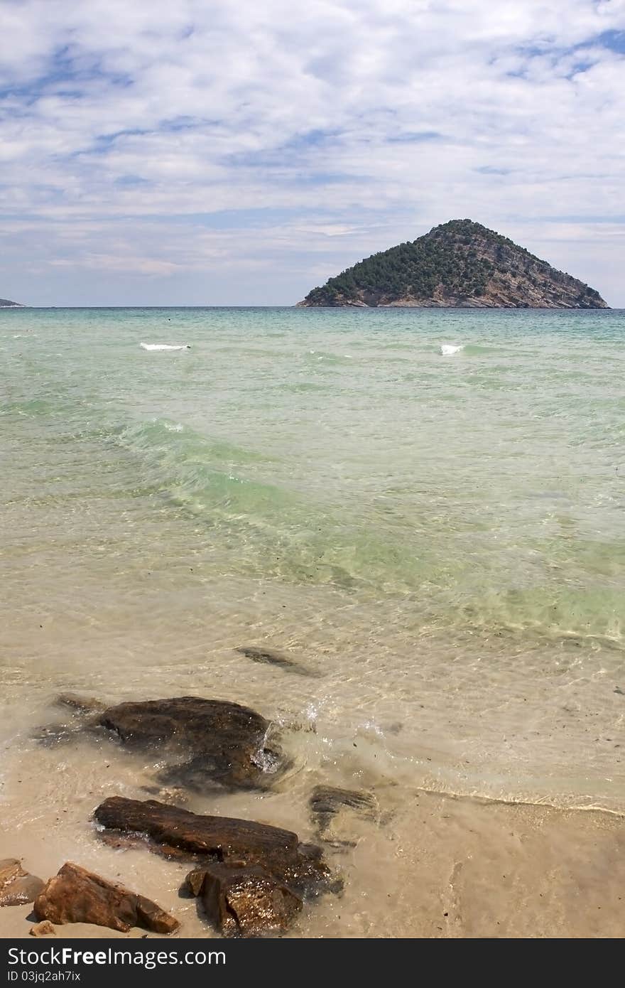 Paradise Beach, photo taken in Thassos Island Greece. Paradise Beach, photo taken in Thassos Island Greece