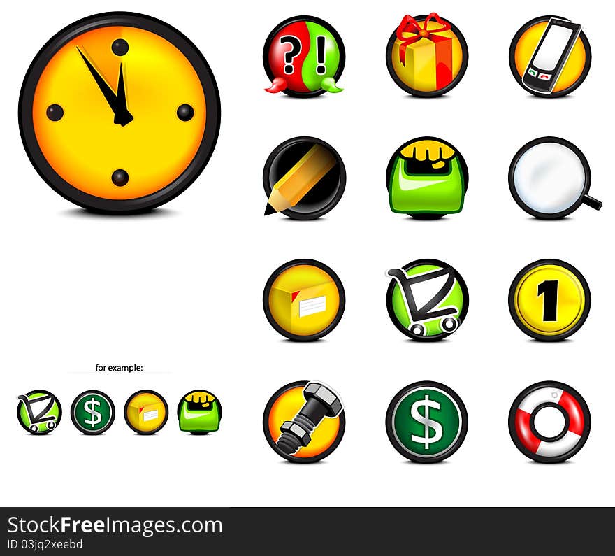 Icons On Web Page