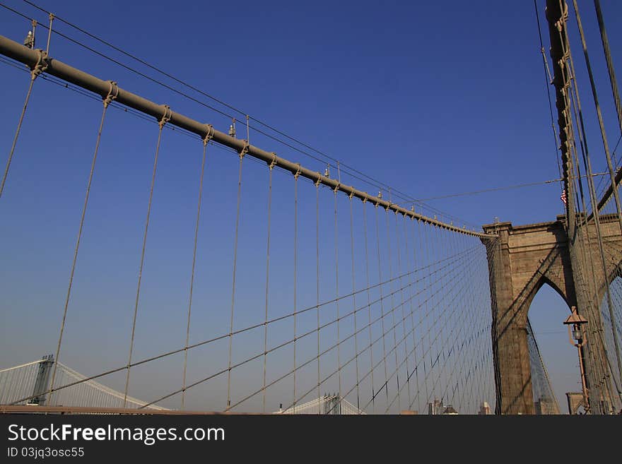 Photo taken at Brooklyn Bridge - NYC. Photo taken at Brooklyn Bridge - NYC