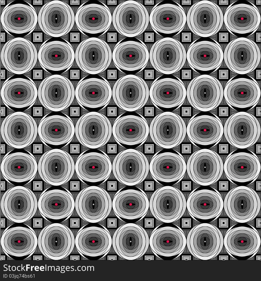 Dimensional pattern with circles, ellipses and squares. Dimensional pattern with circles, ellipses and squares.