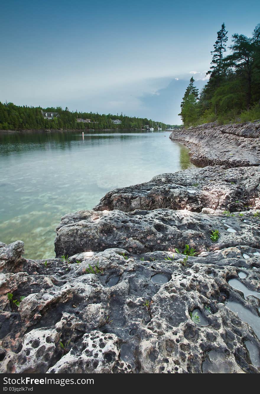 Rock shore