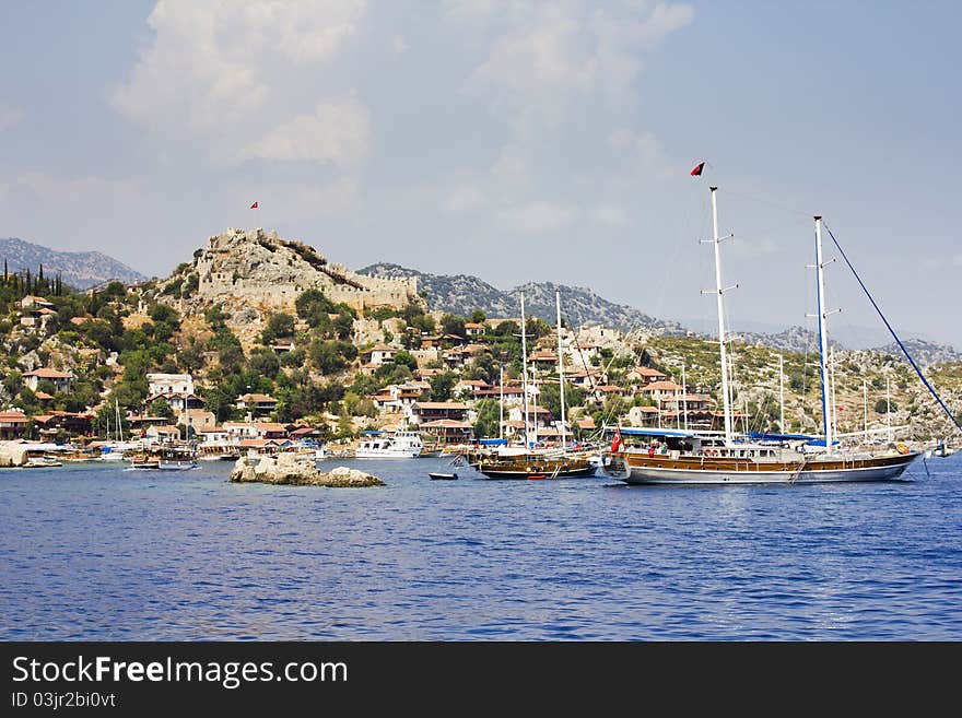 Resort city Kekova in Turkey