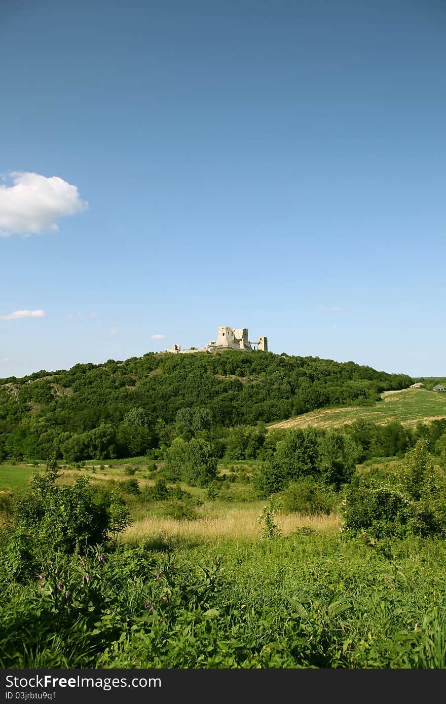 Very old Hungarian Castle. This is The Castle of Visegrad at Middle of Hungary. Beautiful, quiet and peaceful landscape. Very old Hungarian Castle. This is The Castle of Visegrad at Middle of Hungary. Beautiful, quiet and peaceful landscape.