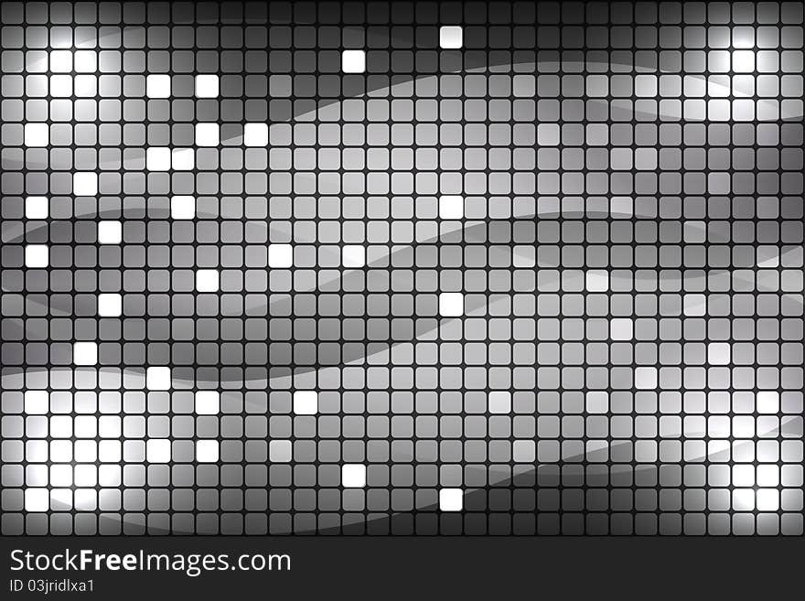 Gray checkered background with light effects. Gray checkered background with light effects