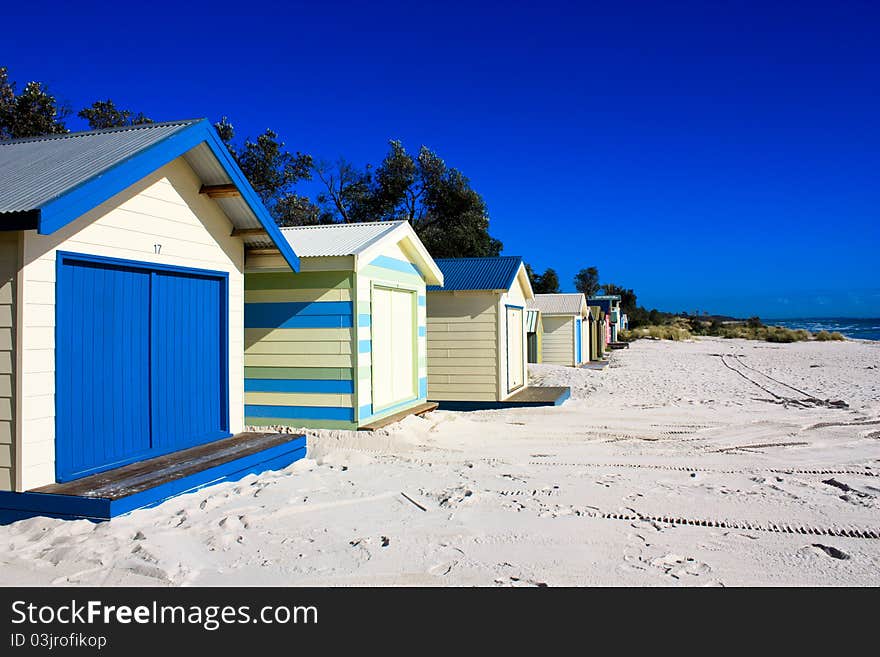 Beach Huts, Victoria,Australia.