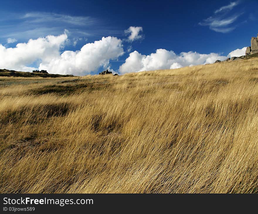 Mountain Landscape In Autumn