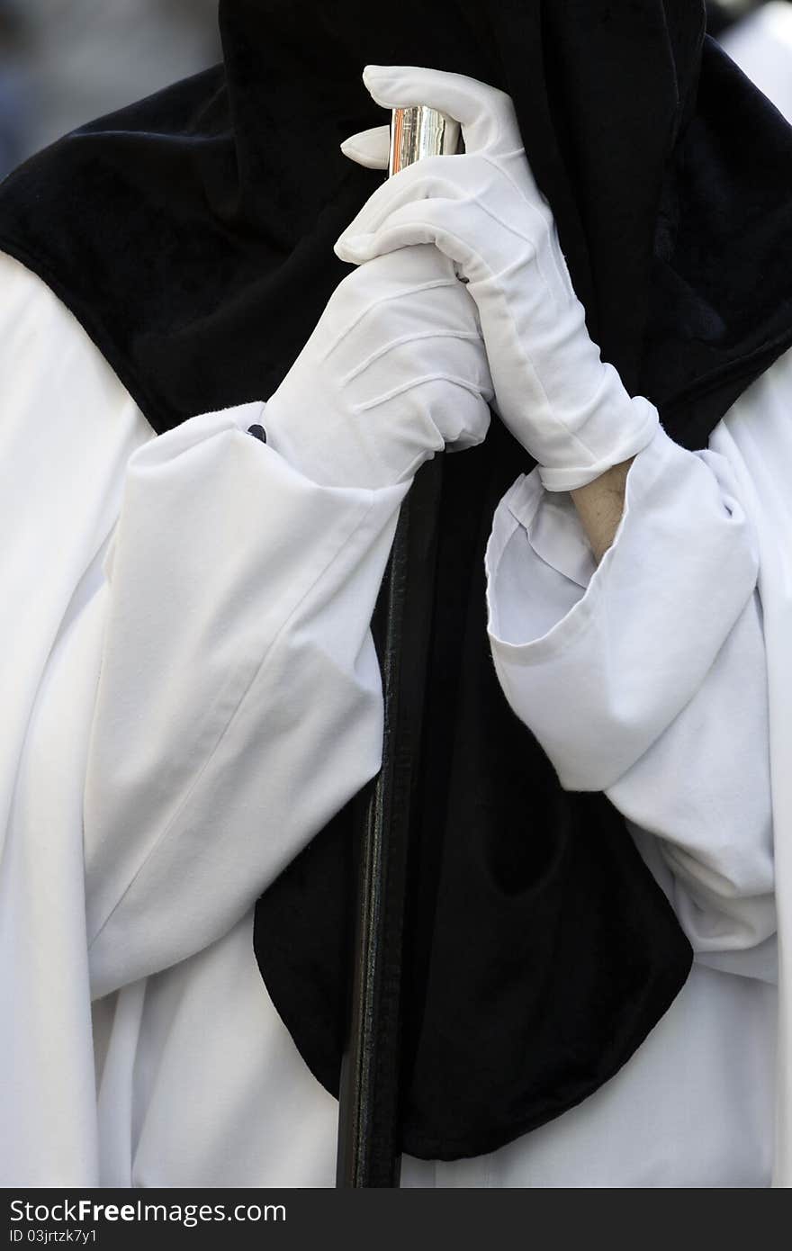 The extraordinarily  Christian
procession of the Semana Santa (Holy Week) in Andalusia, Spain.