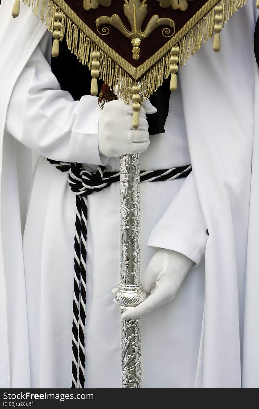 The extraordinarily  Christian
procession of the Semana Santa (Holy Week) in Andalusia, Spain.