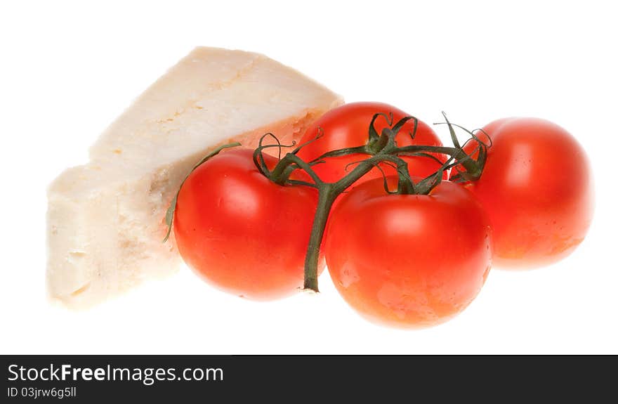 Tomatoes and cheese parmesan