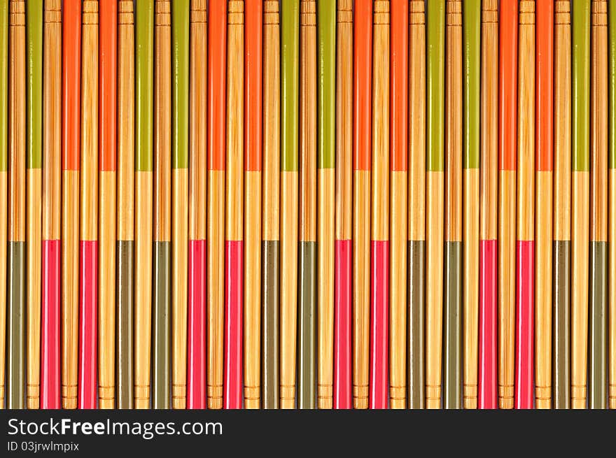 Decorative Texture Of Bamboo Chopsticks