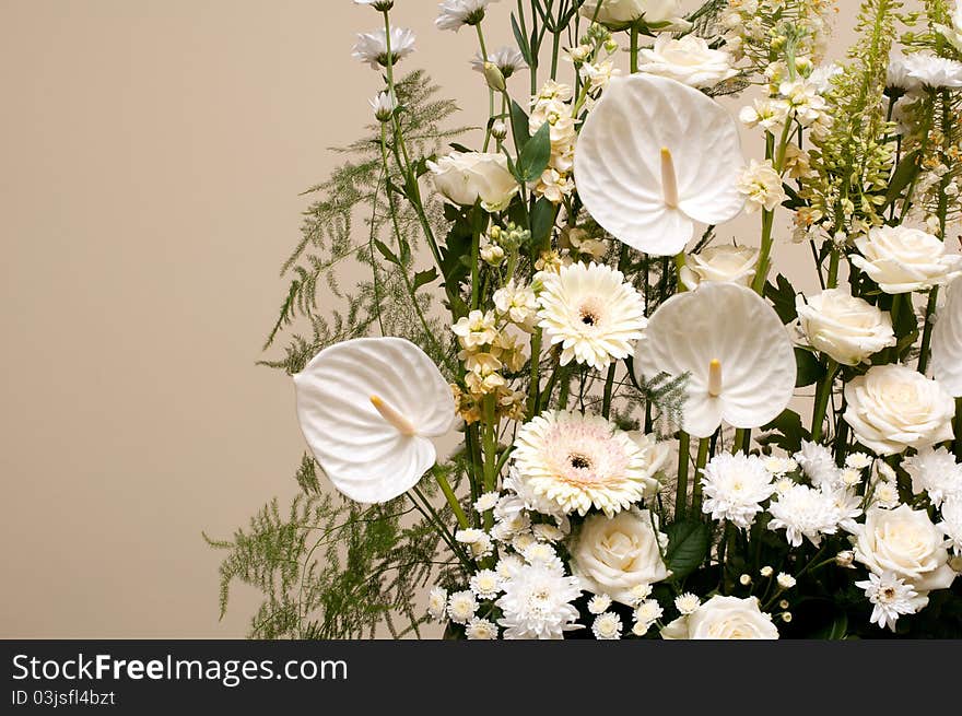 Bouquet of white colors