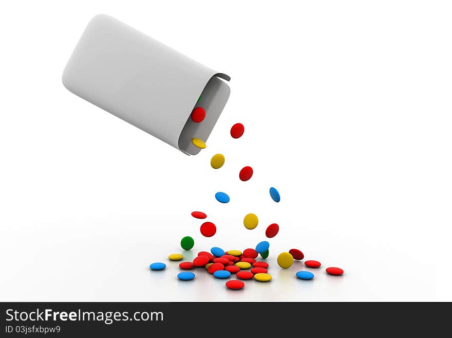 Pills out of packet