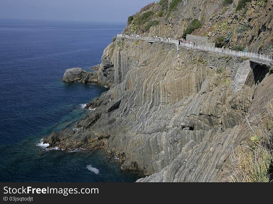 Coastal Road In Italy