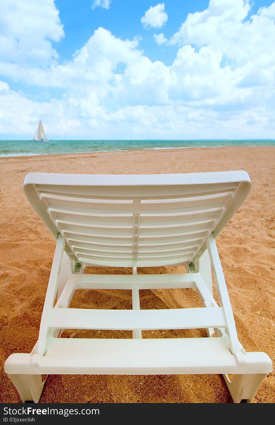 Chair by the sea