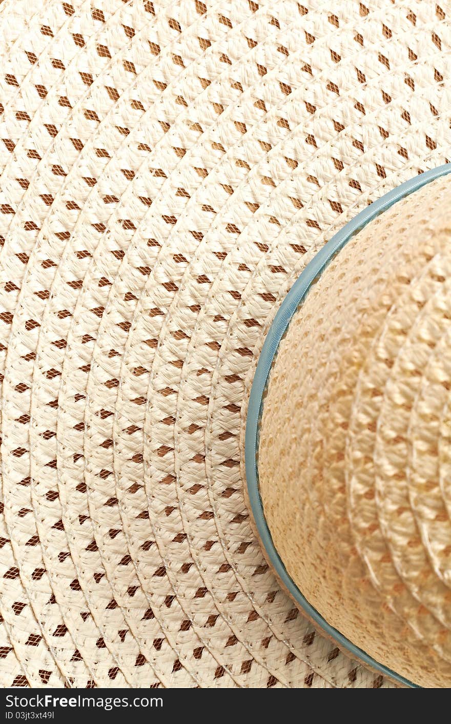 Summer woman hat texture closeup vertical background. Summer woman hat texture closeup vertical background