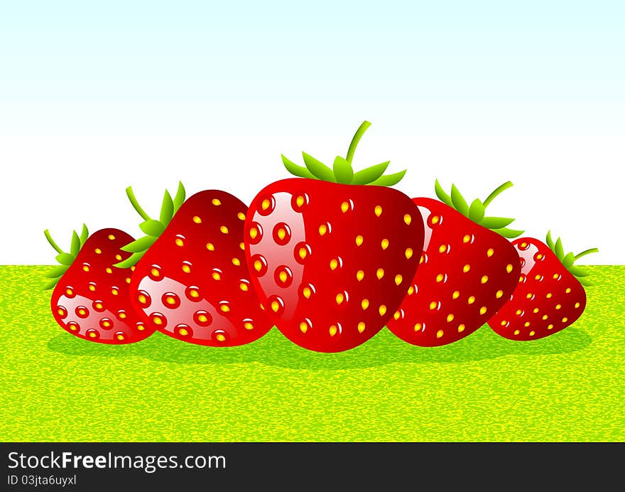 Red strawberries