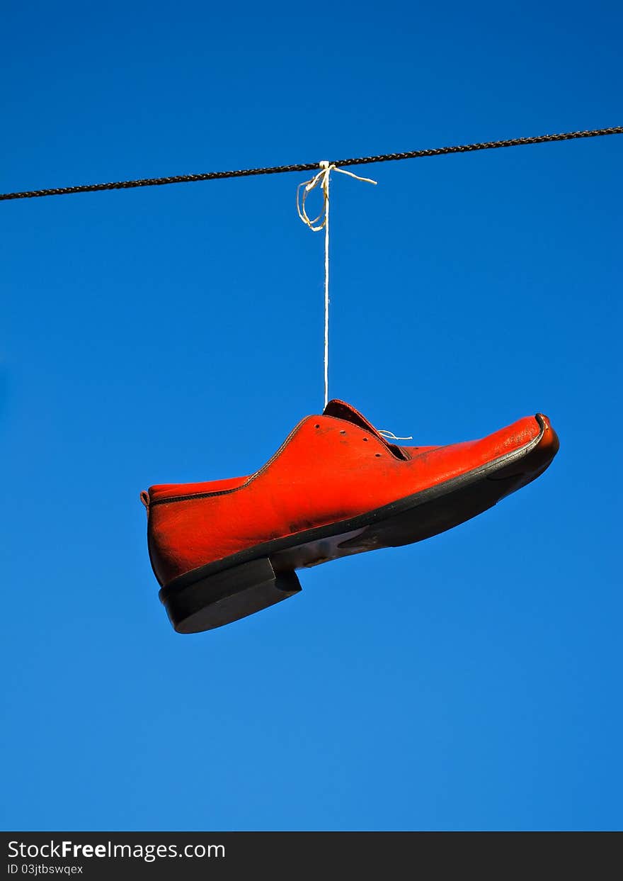 Red shoe