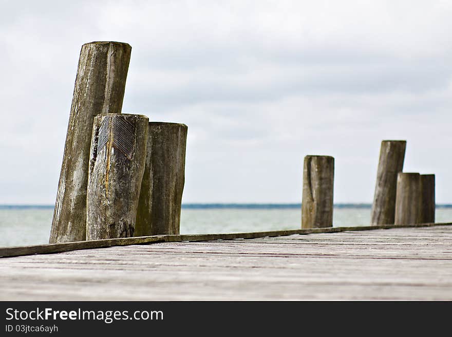 A pier on a lake in Germany.