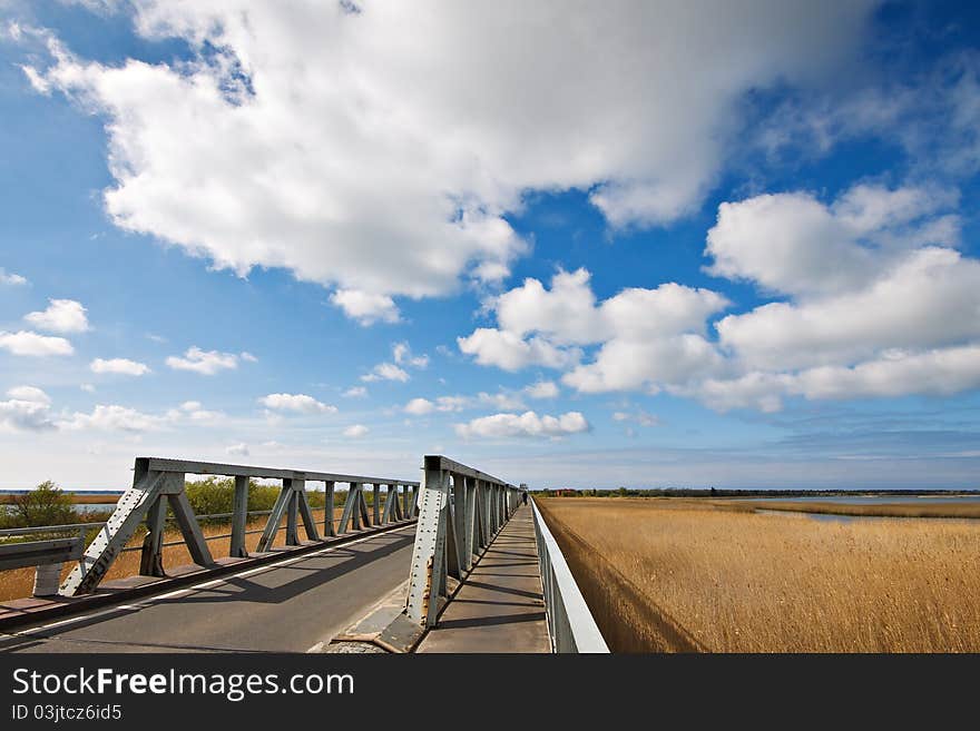 The Meiningen Bridge in Bresewitz (Germany).