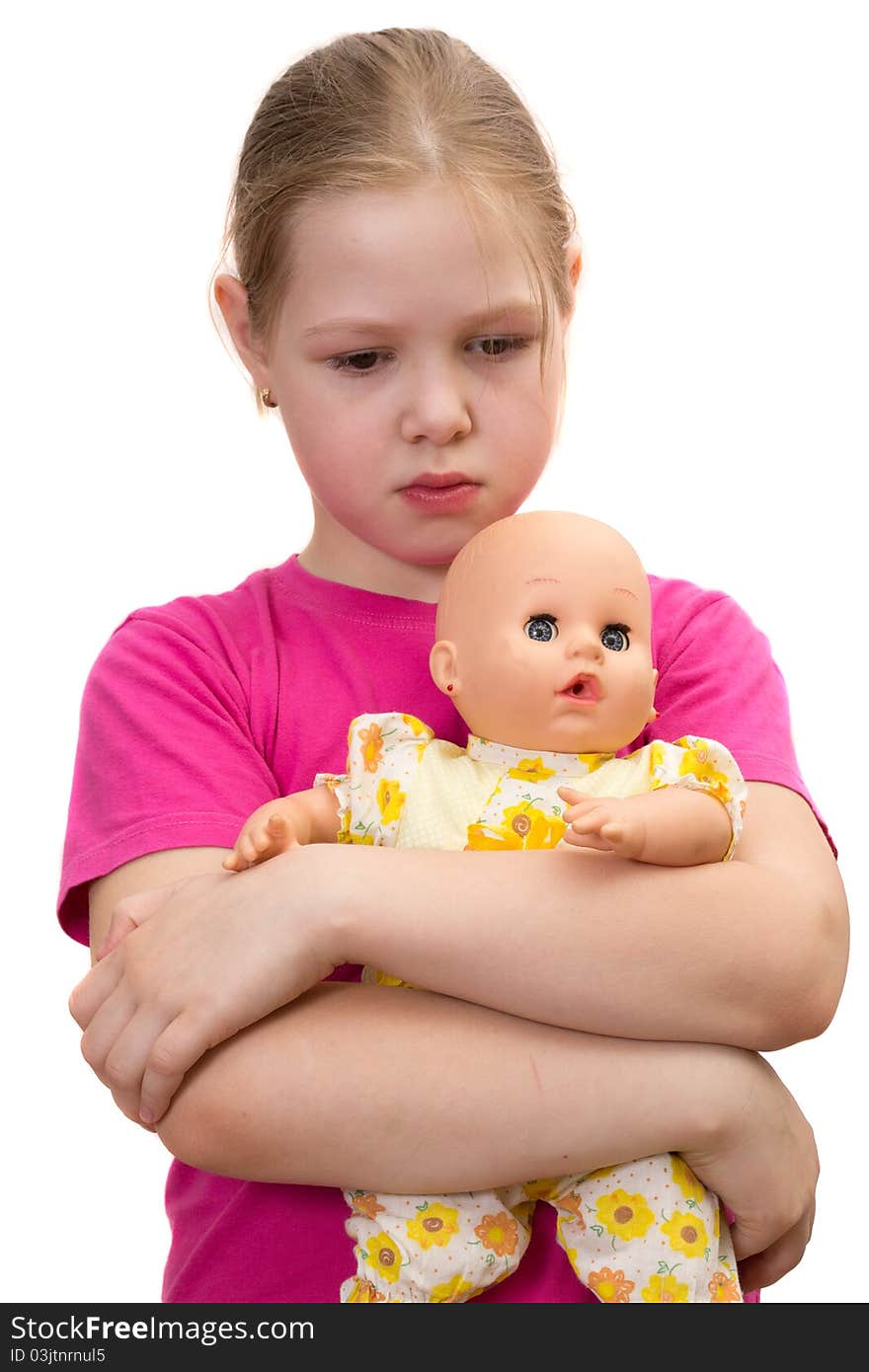 The Beautiful Sad Girl With A Doll