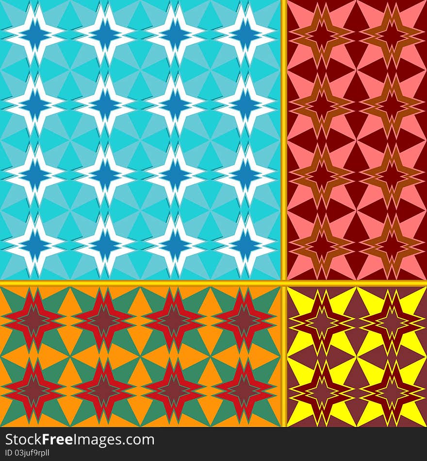 Collection of seamless patterns